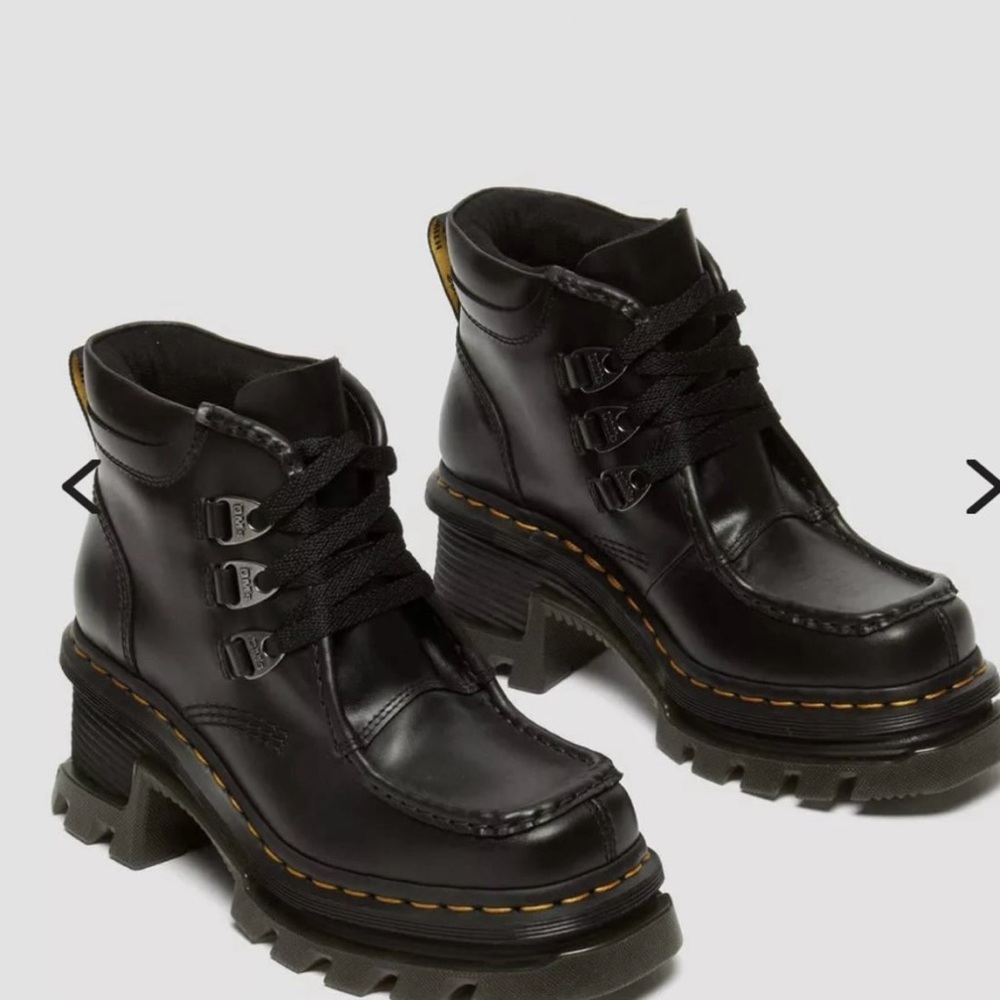 Dr. Martens Black Leather Combat Boots